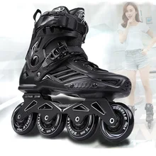 RS6 Pattini In Linea Pattini Da Slalom Professionali Per Adulti Scarpe Pattinaggio Roller Scorrevole Free Skate Patins Formato 35-46 Buona Come SEBA scarpe da ginnastica