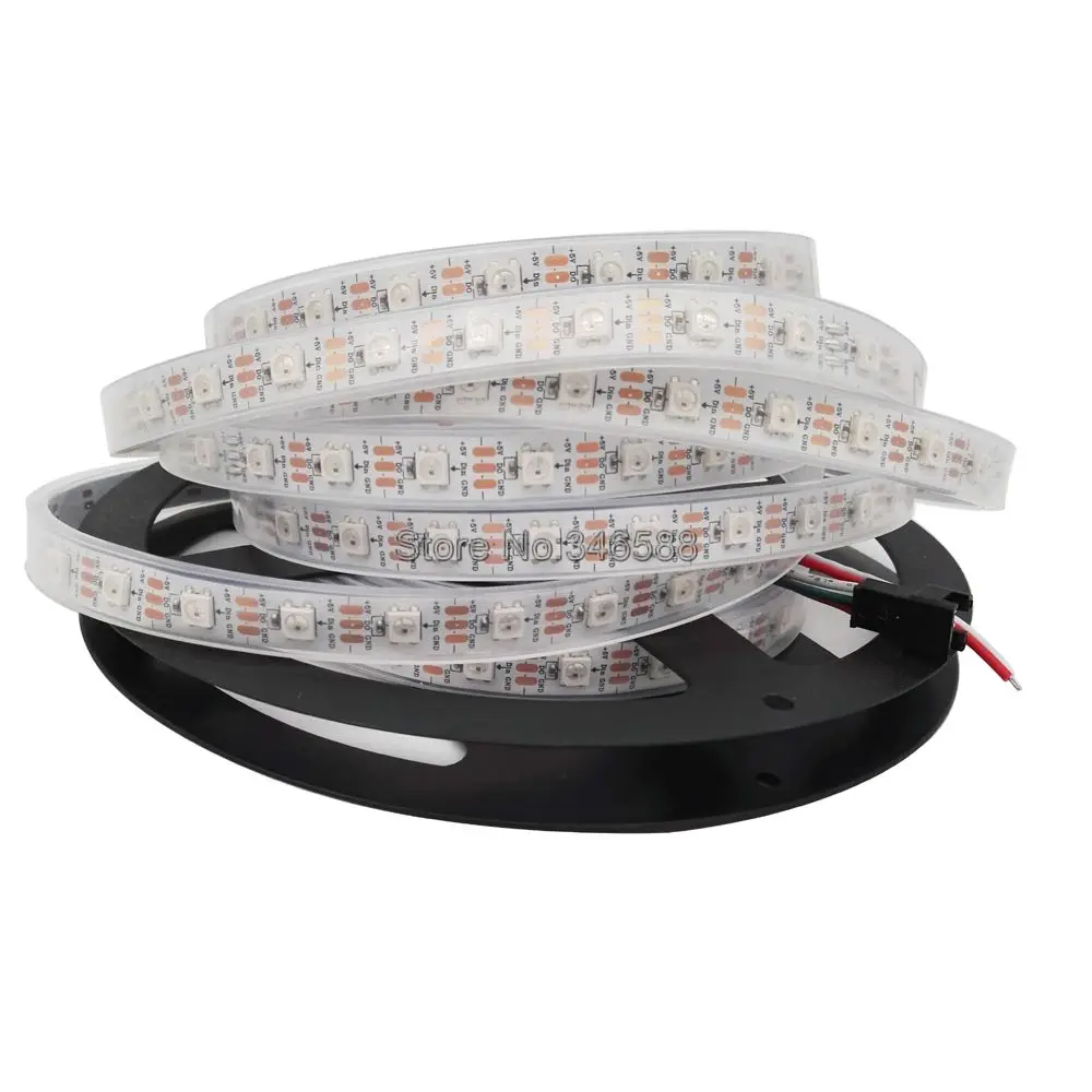 Светодиодная лента WS2812B 60 светодиодов/м 5 м В цвет RGB пикселей встроенный WS2811 IC с