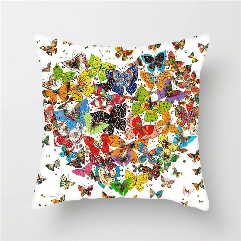 2019 Romantic Butterfly Pillow Cover Animal Cushion Cover for Sofa Home Chair Flower Butterfly Decorative Pillows 45*45cm 2019 Romantic Butterfly Pillow Cover Animal Cushion Cover for Sofa Home Chair Flower Butterfly Decorative Pillows 45*45cm