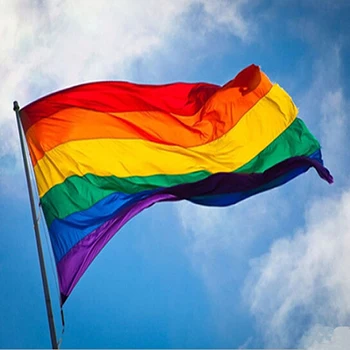 

Fashion Rainbow Flag Durable Big Polyester Lesbian Gay Pride Symbol LGBT Flags