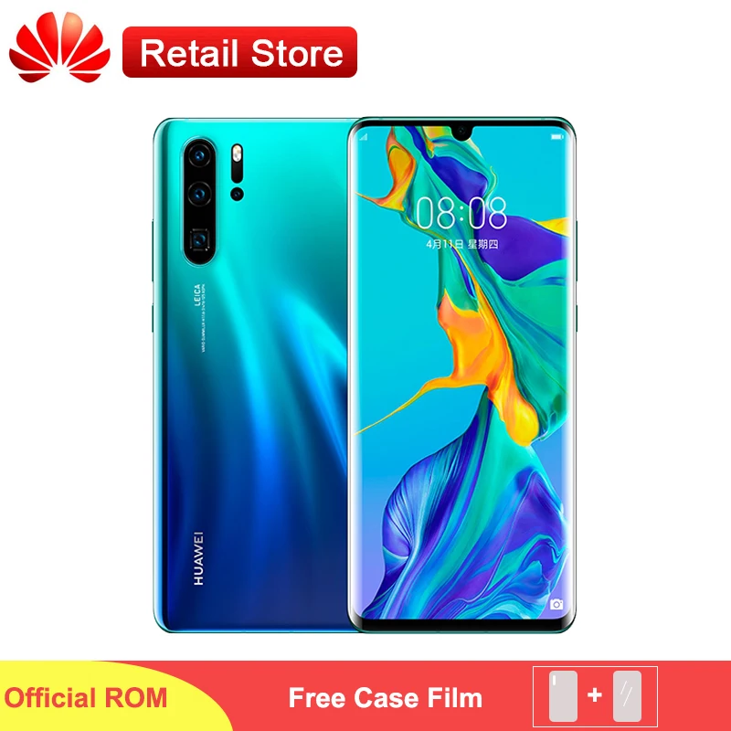 Huawei P30 Pro смартфон 6 47 дюйма OLED FHD + 5 камера Kirin 980 Android 9 NFC OTG 4200 мАч type C Bluetooth 0 4G