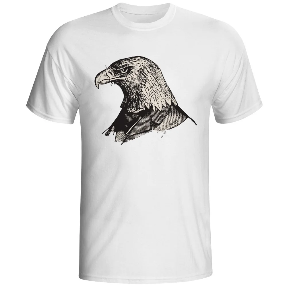 Sketsa Pria Kelinci Elang Hewan Memimpin Cat 3d Dicetak T Shirt Pria
