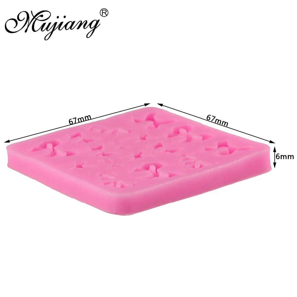 Mujiang лук ленты силиконовые формы для выпечки тортов кекс инструменты для украшения тортов из мастики 3D Gumpaste шоколадные глиняные формы для конфет