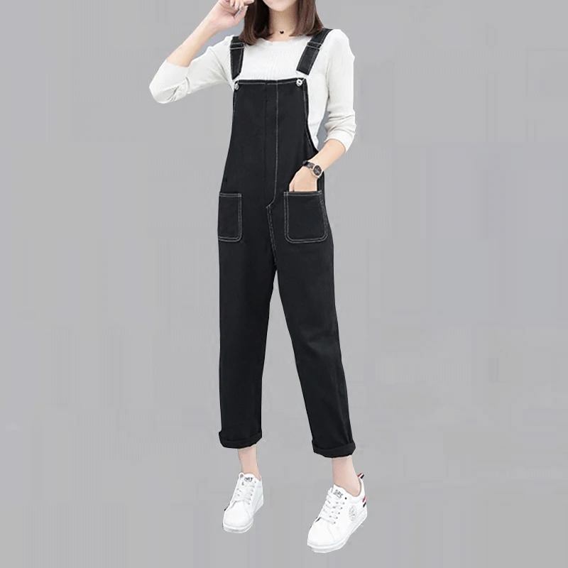 Women 2019 New Denim Trendy All-match Strap Trousers Daily Solid Simple Jumpsuit Korean Elegant Students Womens Rompers YH120 Women 2019 New Denim Trendy All-match Strap Trousers Daily Solid Simple Jumpsuit Korean Elegant Students Womens Rompers YH120