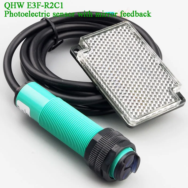 

2m barrier/Gate/Door Opener Photoelectric Infrared sensor Photocell NPN DC6-36V feedback mirror reflector reflective switch