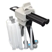 Эпоксидный клеевой пистолет, 1:1, смешанные картриджи, ручной двухкомпонентный клеевой аппликатор+ 2 шт 50 мл, смешанные картриджи+ 5 шт эпоксидных сопел