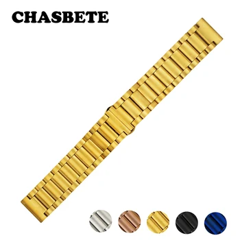 

16mm 20mm 22mm Stainless Steel Watch Band for Ulysse Nardin Men Women Quick Release Metal Strap Wrist Loop Belt Bracelet Black