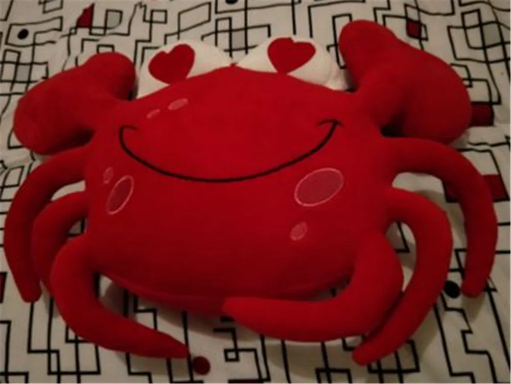 Fancytrader Plush Crab Toys Big Soft Stuffed Animals Crab Pillow Doll for Kids Gifts 80cm3