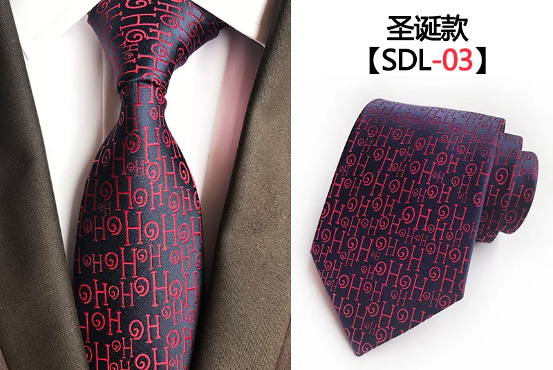 Дизайн Рождественский галстук 8 см стильные мужские модные галстуки галстук высокого качества дизайнерский персонаж галстук свадебный галстук для жениха