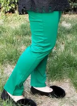Женские длинные штаны, винтажные, большие размеры 7XL, высокие эластичные брюки-карандаш, высокие облегающие брюки, Pantalon Tail Haute femm - Цвет: light green