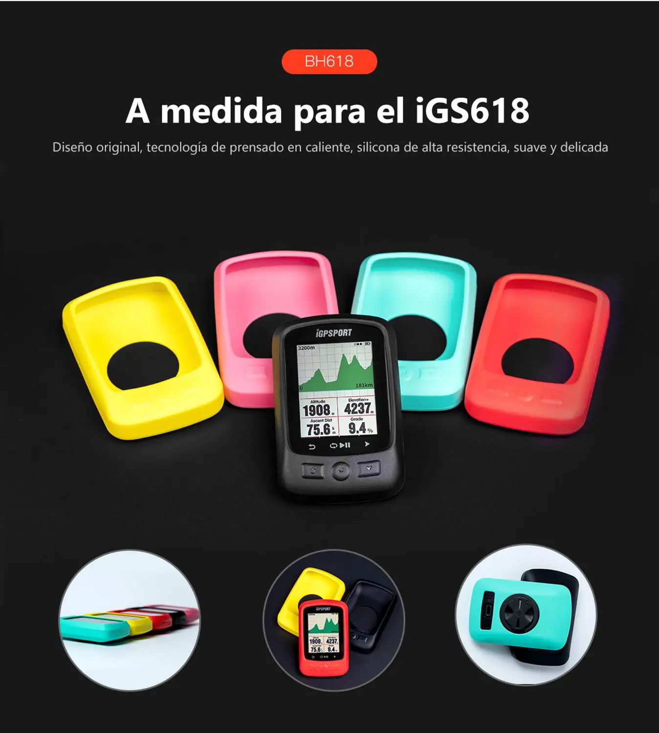 

IGPSPORT BH618 Waterproof Bike Bicycle Speedometer Case Bike Stopwatch Protective Cover IGS618 Bicycle Computer Protect Cover