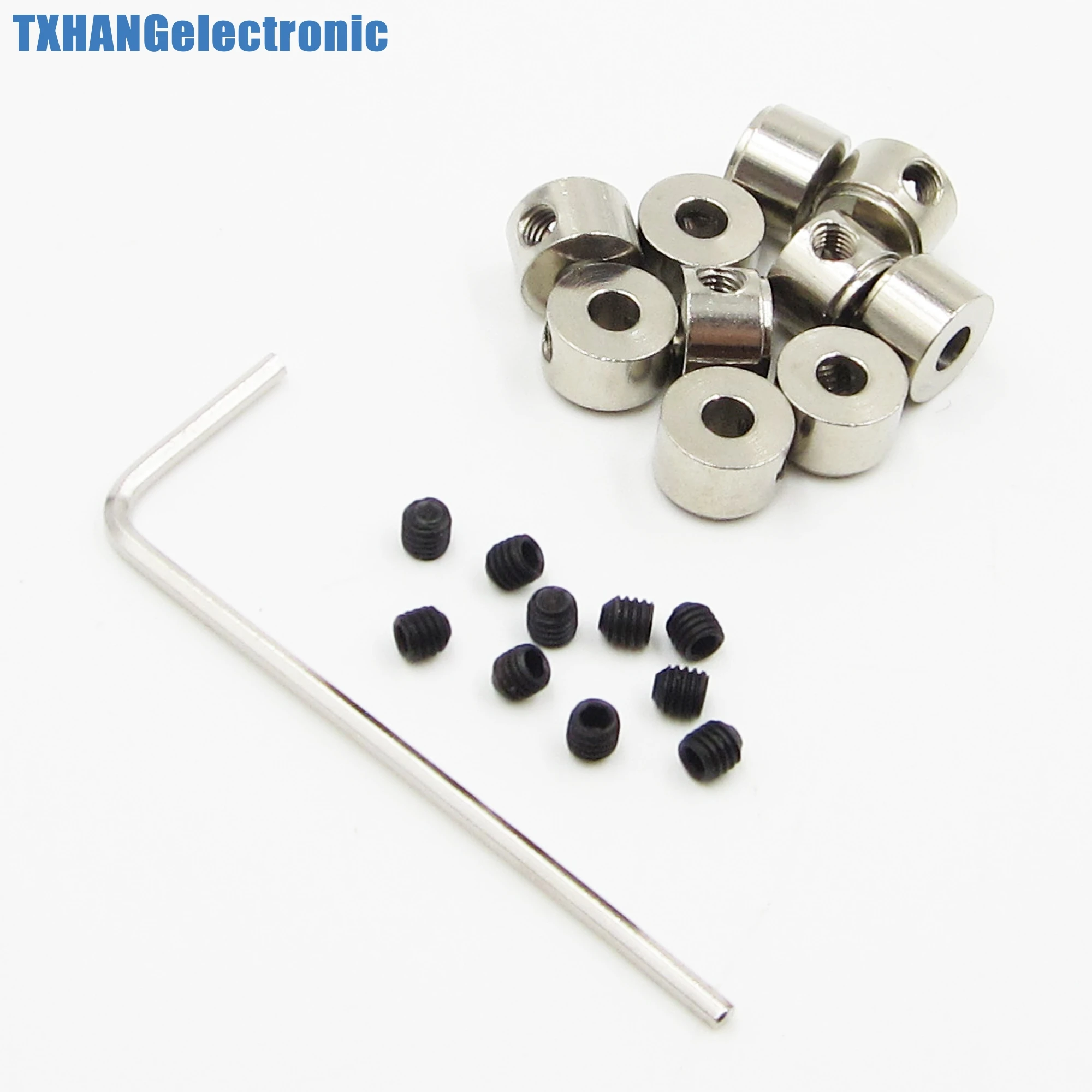 10PCS 3.05MM Bushing Axle Shaft Sleeve Stainless Steel für M3 RC DIY