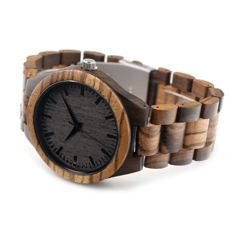BOBO BIRD Wooden Watch Men relogio masculino Timepieces Japan Movt 2035 Quartz Watches Special for Drop Shipping