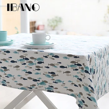 

Tablecloth Toalha De Mesa FishTable Cover Folk-custom Vintage Wedding Table Cloth Rectangle Provence Tafelkleed Tablecloths