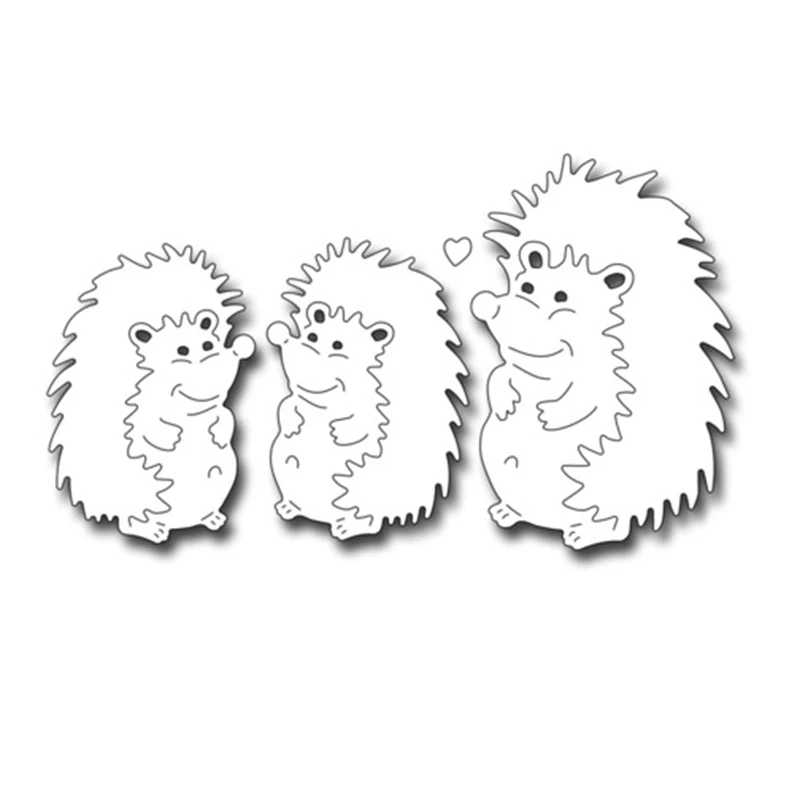 

McDies Hedgehog Metal Dies Cutting Decorative Embossing Scrapbooking Steel Craft Die Cut Create Stamps Card Stencil