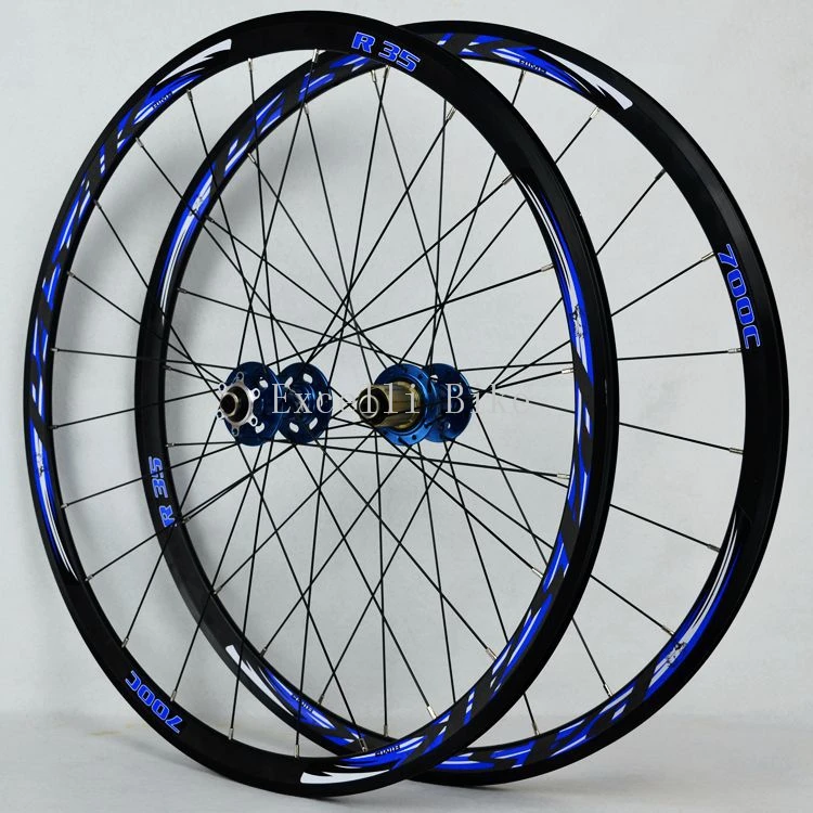 Sale 700CC Wheels disc brake road wheels road bicycle road bike V/C brake 30MM alloy rim 29inch Cross-country road bike. light wheel 18