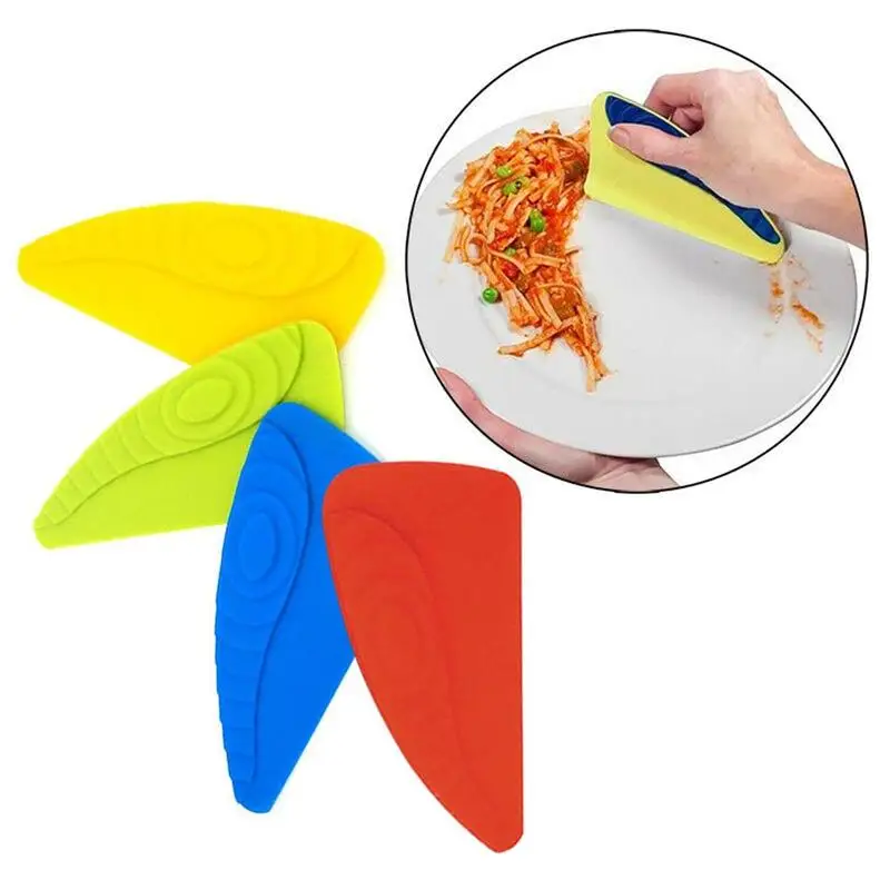  Pastry Spatulas Cake Baking Blade Food Silicone Pan Cleaning Tableware Scraper Kitchen Tools Pot mu
