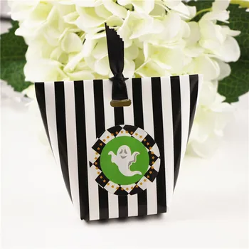 

50pcs Vertical stripes mini Candy Box, Square Bottom Gift Packs, Birthday gift box, Halloween Wedding Decoration Party Supplies
