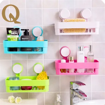 

The most practical household items suction bathroom wall receive bathroom rack can also be used for kitchen tools Storage rack
