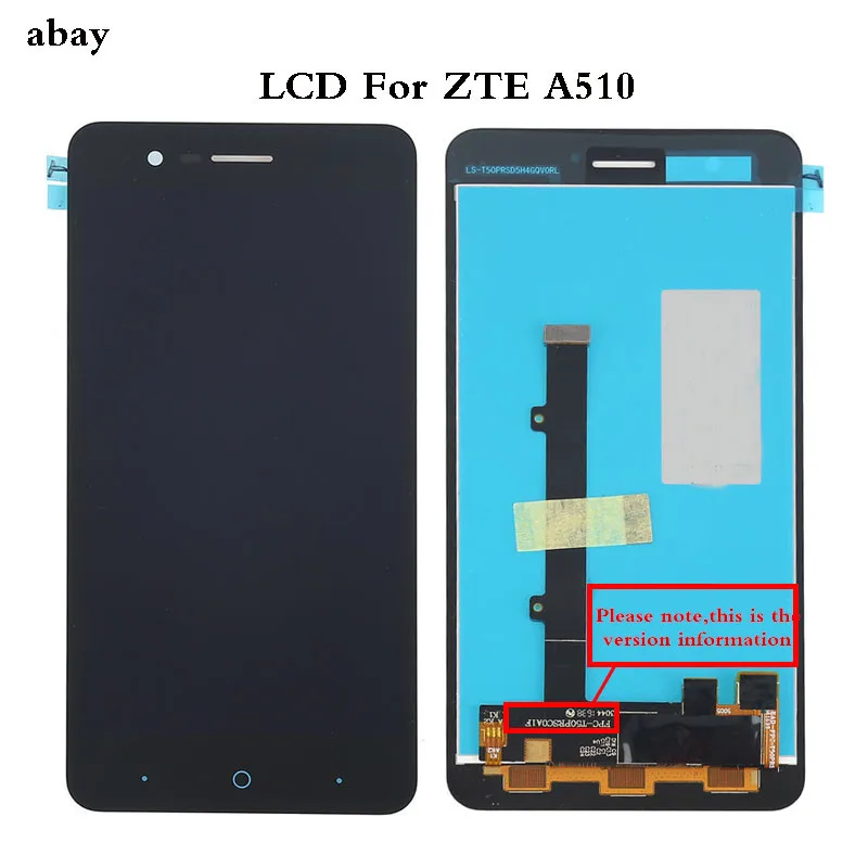 Для 5 0 &quotZTE Blade A510 ЖК дисплей экран + сенсорная панель дигитайзер для ZTE FPC/DJN версия