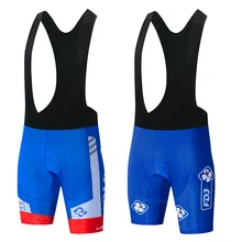 New Pro team FDJ Cycling Bottom 9D gel bike shorts sets mens Ropa Ciclismo Culotte biycling bib shorts straps coolmax MTB