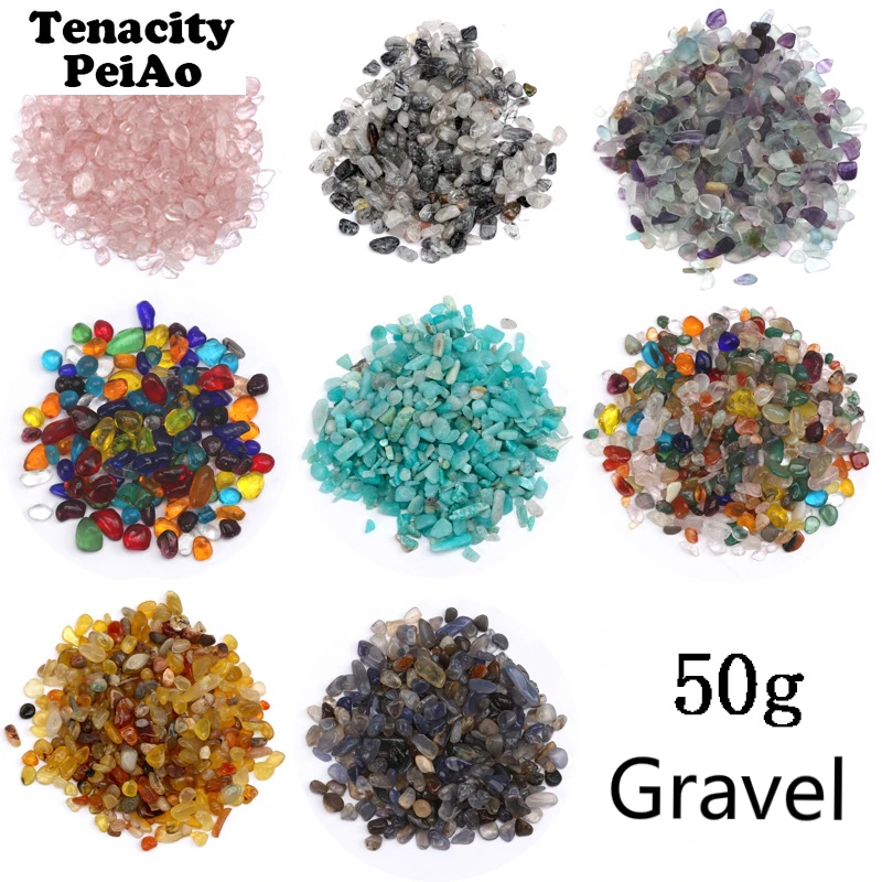

50g/lot Different Shape Natural Stone Seal Gravel UV Resin Material Accessory Filling for DIY Crystal Epoxy Mold Making Jewelry