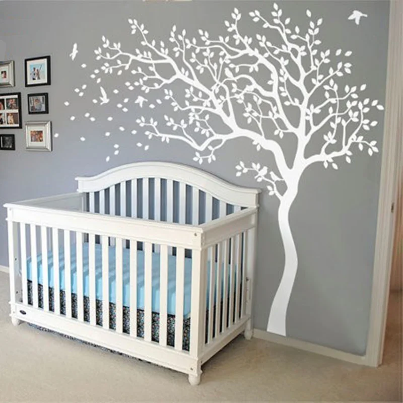 Us 35 25 18 Off New Huge White Tree Wall Decal Nursery And Birds Art Baby Kids Room Sticker Nature Decor 213x210cm In Us 35 25 18 Off New Huge White Tree Wall Decal Nursery And Birds Art Baby Kids Room Sticker Nature Decor 213x210cm In