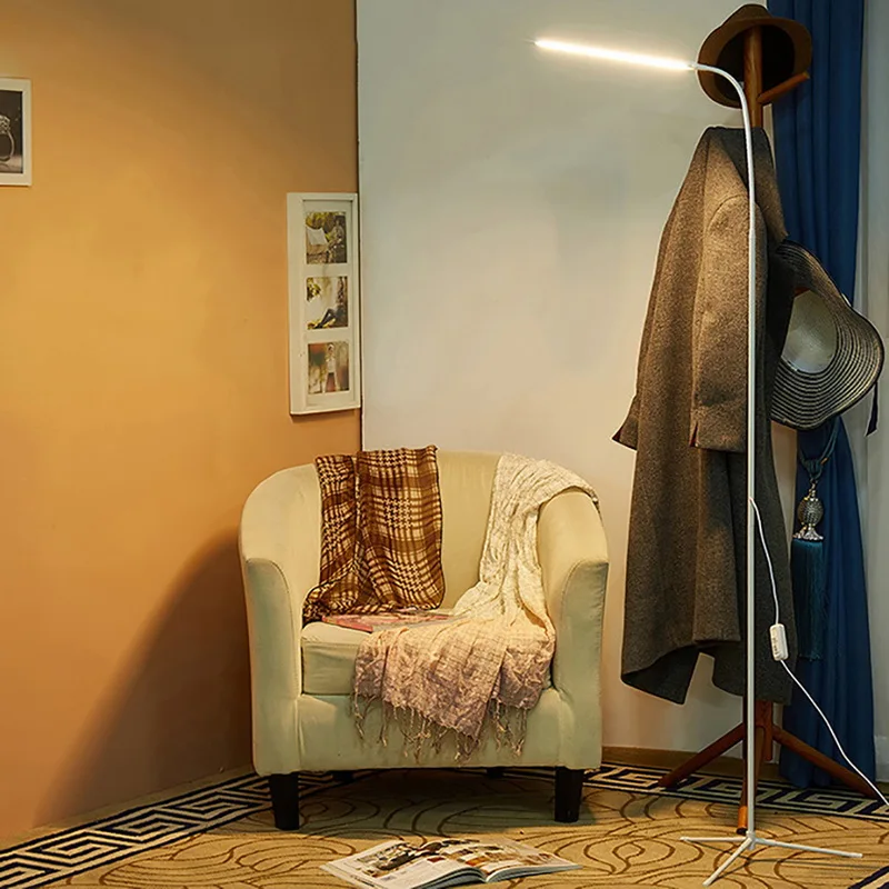 Современный светодиодный напольный светильник с затемнением, тонизирующий 72 светодиодный s USB Гибкий стоячий светильник для чтения с гибкой полосой для спальни и офиса
