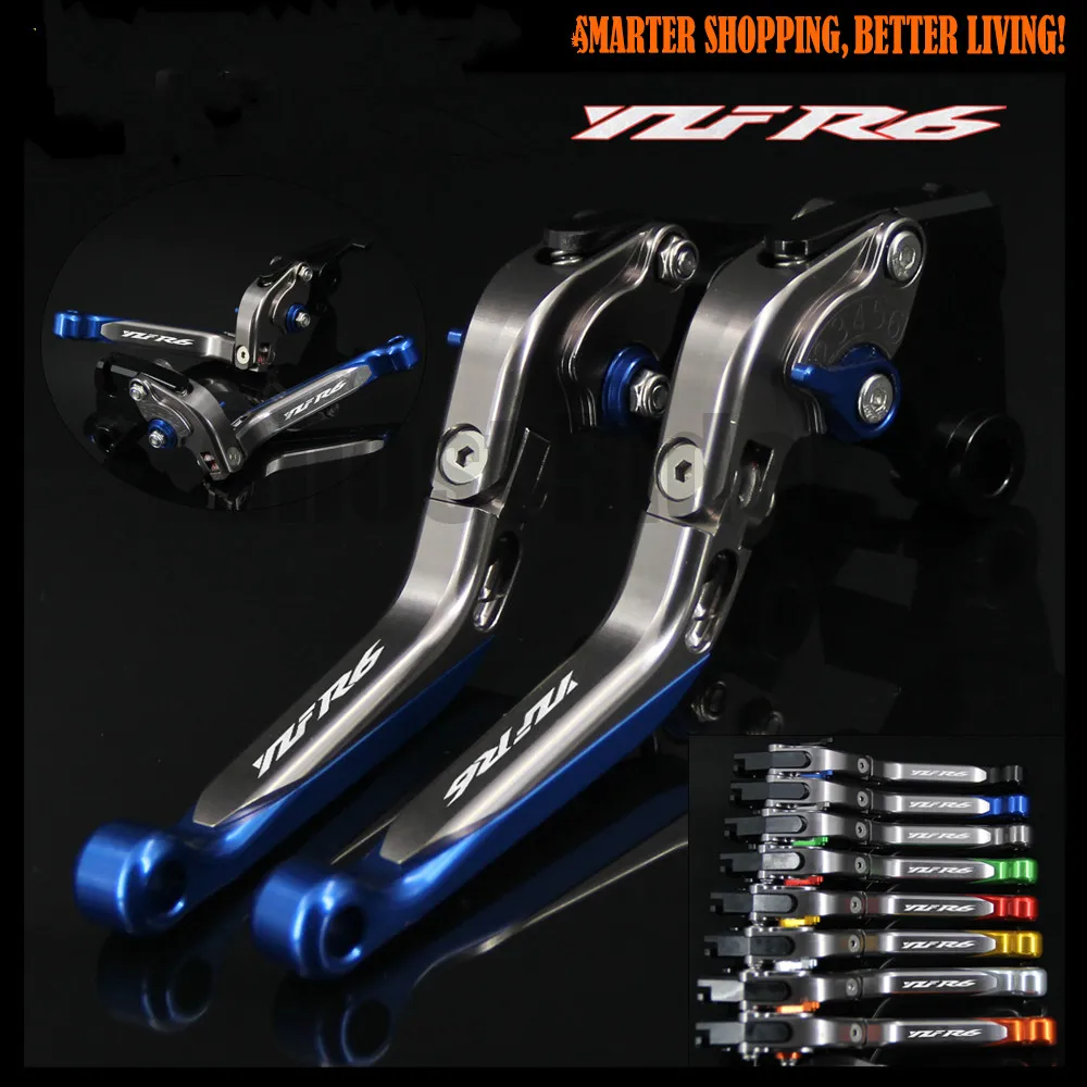 

Laser Logo(YZF R6) Motorcycle Brake Clutch Levers For Yamaha YZF R6 2005 2006 2007 2008 2009 2010 2011 2012 2013 2014 2015 2016