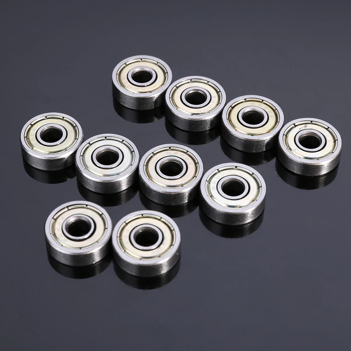 10pcs High Precision 625ZZ Carbon Steel Ball Bearings Single Row Deep Groove Radial Ball Bearing With Grease 5*16*5mm Mayitr