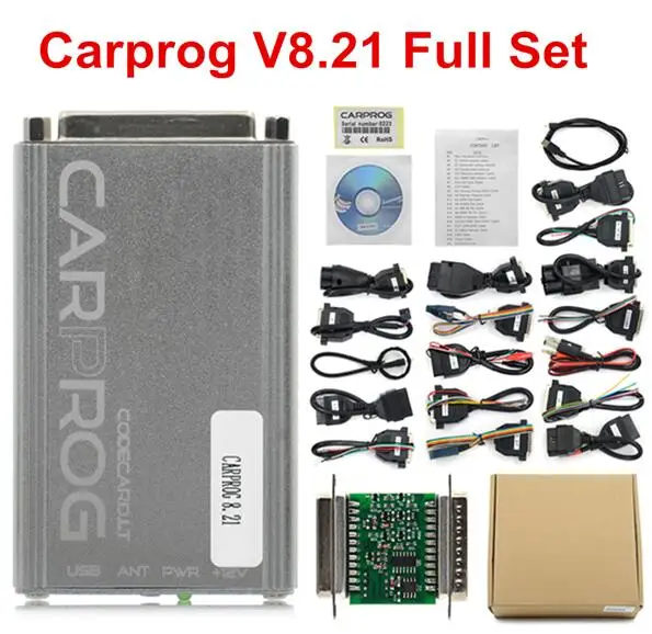 high quality auto inspection equipment Carprog V10.93 V10.05 V8.21 Full Adapters CarProg Online Programmer For Airbag/Radio/Dash/IMMO/ECU Auto Repair ECU Chip Tuning auto battery charger Code Readers & Scanning Tools