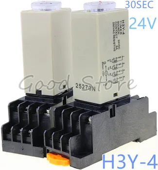 

1SET H3Y-4 0-30Sec 24V Time relay power delay controller ST6P-4