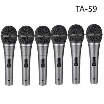 

6pcs/Lot Takstar TA-59 On-stage Dynamic Microphone metal construction built-in noise filter for Vocal/karaoke/live performance