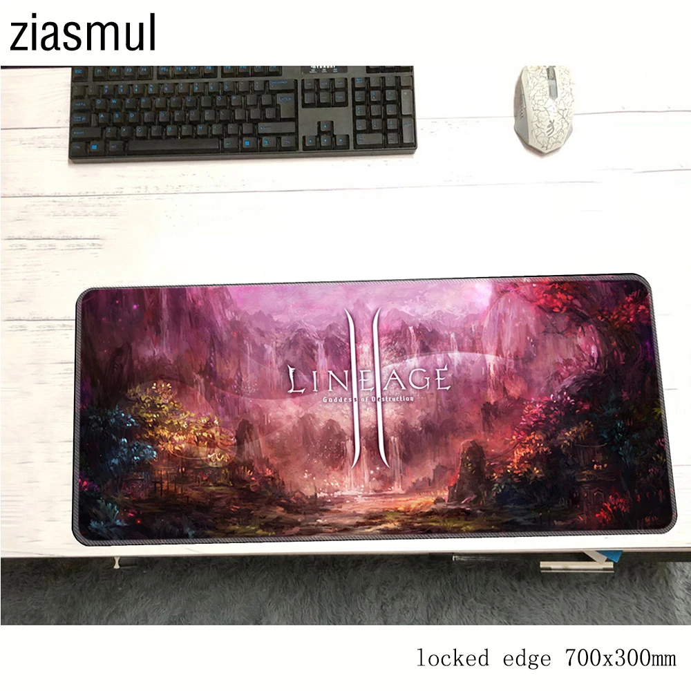 Коврик для мыши lineage 2 700x300x3 мм великолепные компьютерные коврики игровые