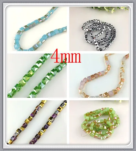 2021 Hot Cubic Crystal Glass Loose Beads Suitable For Jewelry Making 4mm H9X1 