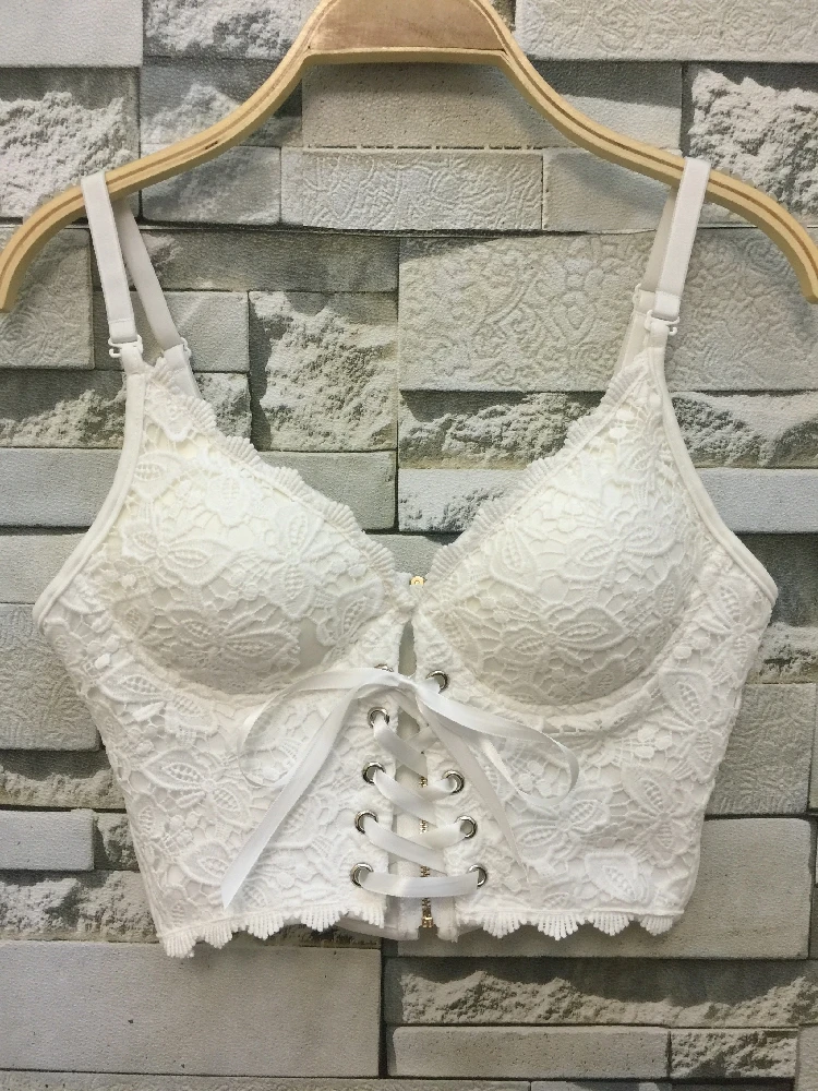 P32 новый летний сексуальный женский винтажный бандажный бюстгальтер на шнуровке