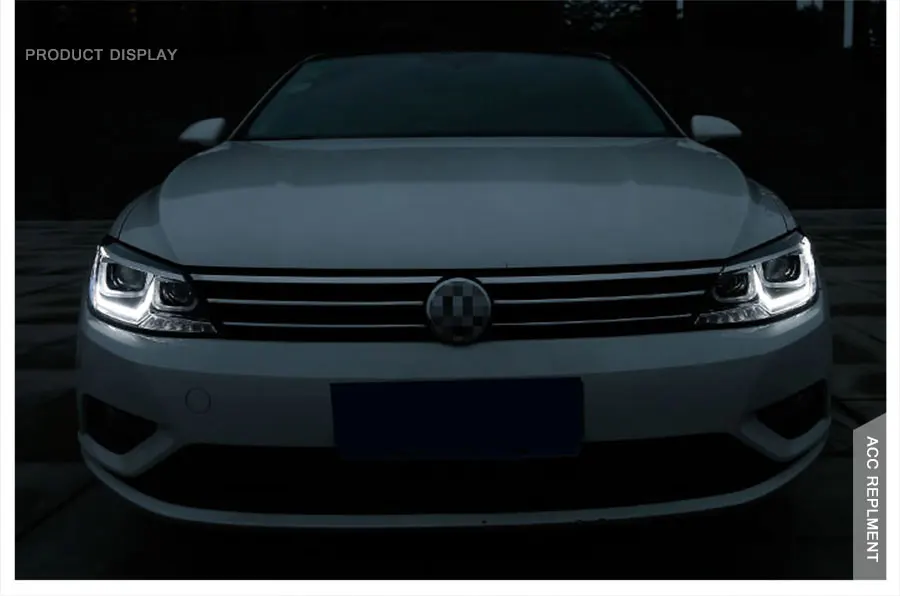 2 шт. светодиодный фары для Volkswagen NMC- светодиодный Автомобильные фары ангельские глазки комплект ксеноновых фар, Высокопрочная конструкция протовотуманная подсветка Габаритные огни