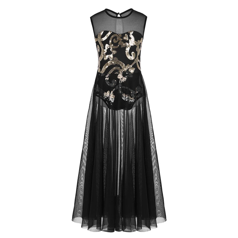 Kids Glittery Ballet Tutu Dress Gymnastics Leotard Dance Girls Floral Sequins Leotard contemporary Dress Lyrical Dance costumes