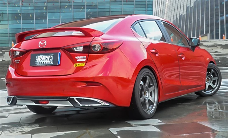 Для Mazda 3 Axela. задний спойлер бампер автомобиля диффузор Авто Интимные аксессуары