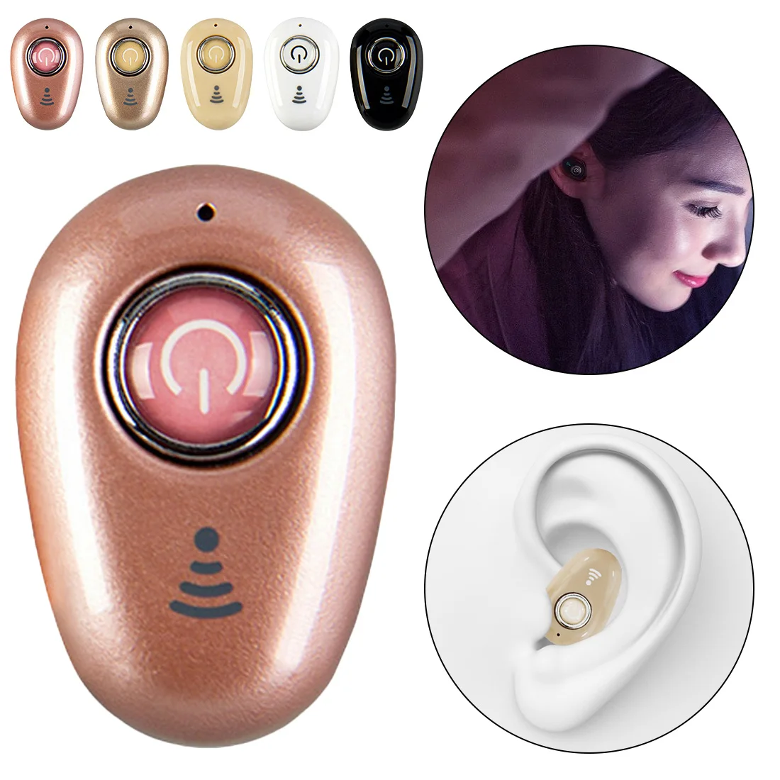 Новые невидимые сверхмаленькие Bluetooth наушники S650 портативные спортивные