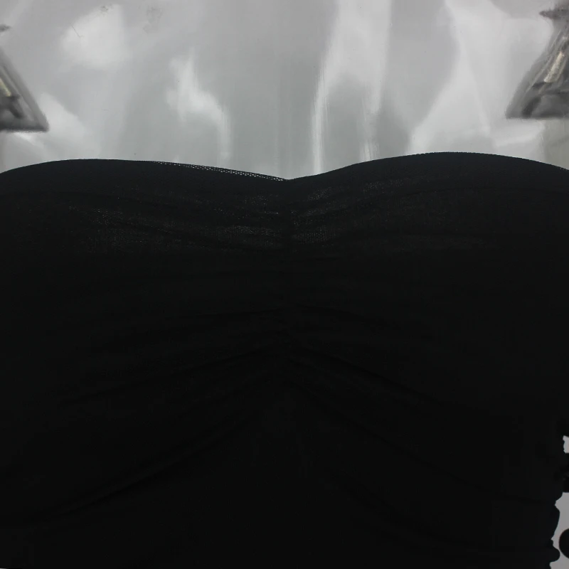 NATTEMAID Полосатое прозрачное Сетчатое сексуальное платье для женщин без бретелек с открытыми плечами вечерние элегантные Клубные черные летние платья