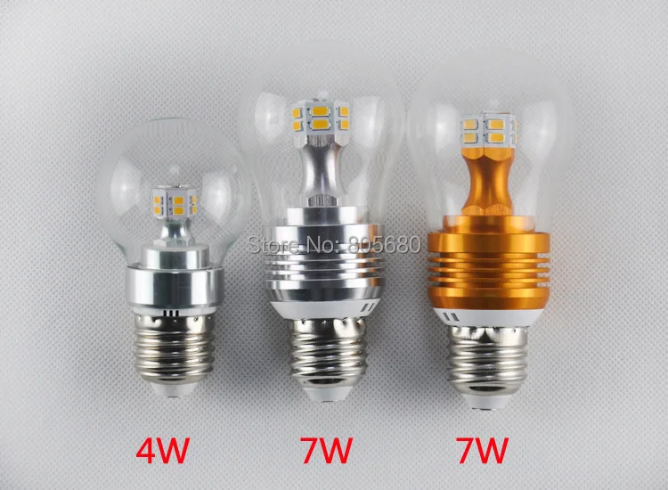 

E27 E14 4W 7W LED Corn Bulb led bulb lamp Light 360 degree chandelier 220V or 110V