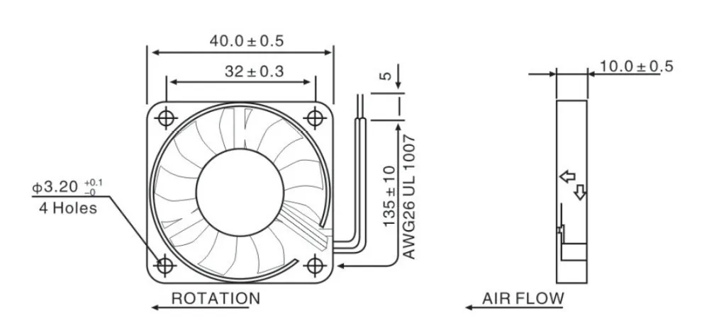 Free shipping 5pcs/ lot 40*40*10mm DC 12V/24V Axial Fan cooling  Fan For PC or Electric Cabinet XFS4010