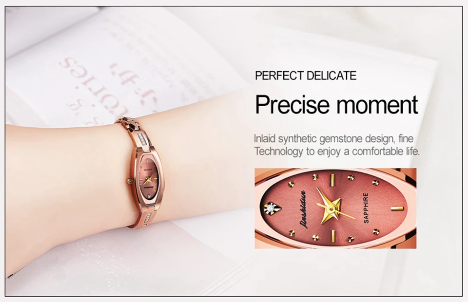 JSDUN лучший бренд класса люкс вольфрамовые стальные браслеты розовое золото кварцевые часы женские водостойкие женские наручные часы relogio