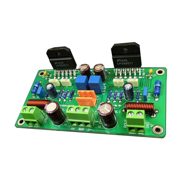 Lusya HiFi LM3886TF стерео усилитель собранная плата 68 Вт + 2 0 канальный аудио 4ом 50 * 2/38 8ом