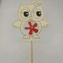 Деревянный белый пустой diy ручная роспись портативный шлифовщик ребенок снежинки пластелин жемчужная грязь ручной работы деревянная модель плесень