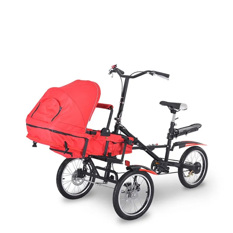 3 in1 1 Fashion Mother Baby Bike Strollers Carrier Bicycle Carrinho Alloy Steel Not Taga Baby