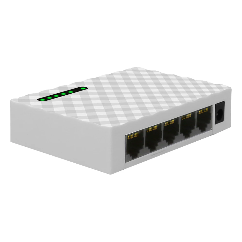 

DIEWU 5 ports network switch With gigabit network switch 10/100/1000Mbps Fast Ethernet switch