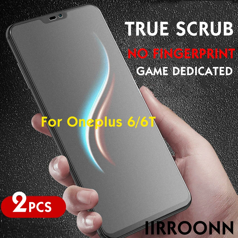 Матовое закаленное стекло 2 шт./лот для Oneplus 6 6T Защита экрана полное покрытие