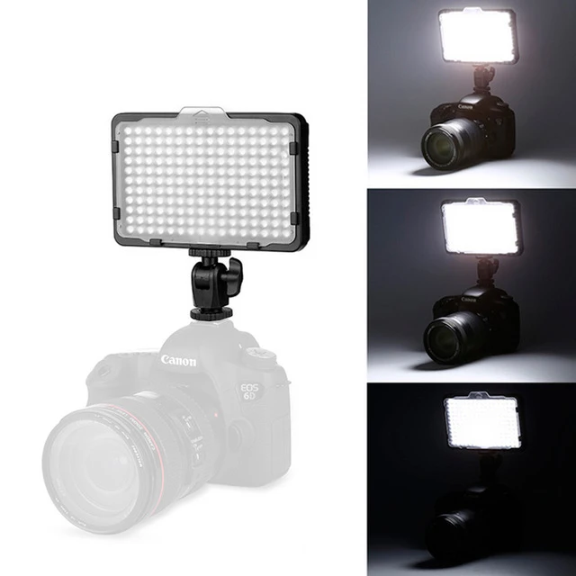 Luz Led para Câmera Dslr Filmadora de Luz Contínua Bateria e Carregador Usb Estojo Fotografia Foto Estúdio de Vídeo 176 Pcs - Image 3